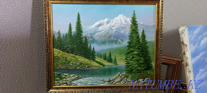 Картина горный пейзаж масло Семей - изображение 1