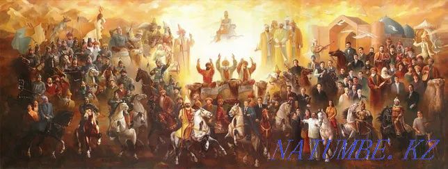 Painting depicting all the khans of the Kazakh Khanate Kokshetau - photo 1