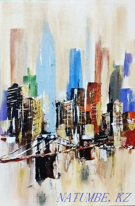 Картина. Нью Йорк. Абстракция. Лофт Алматы - изображение 4