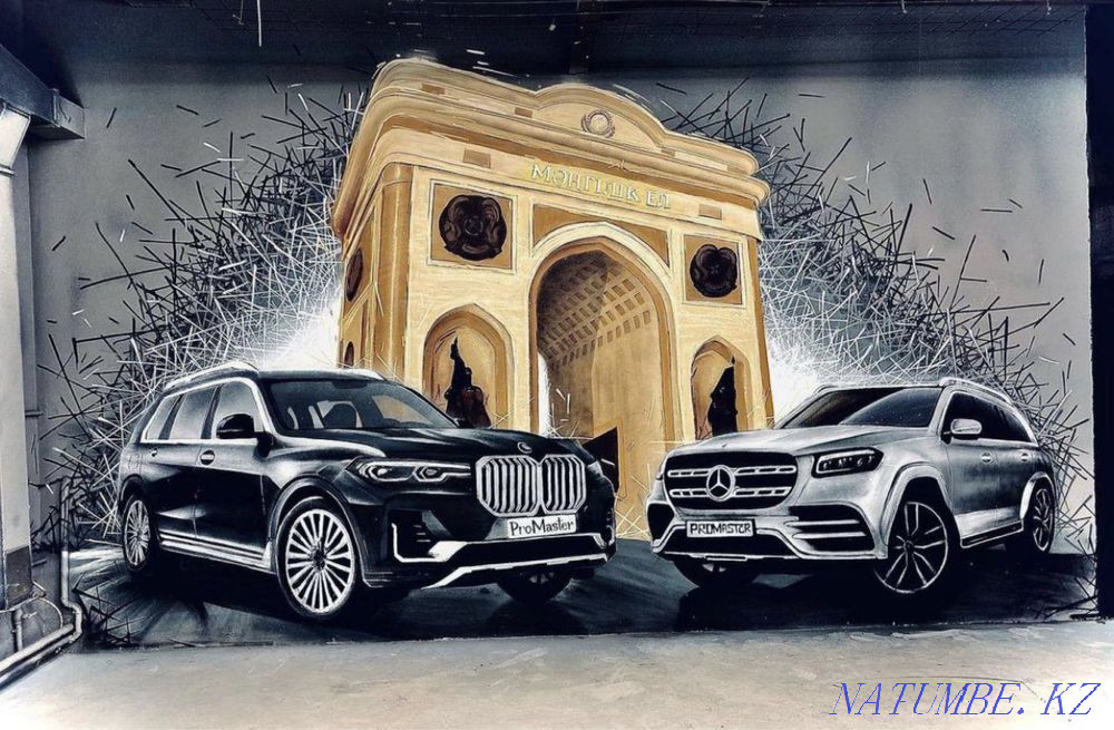 Wall painting, artists, graffiti Astana - photo 2