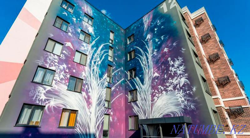 Wall painting, artists, graffiti Astana - photo 7
