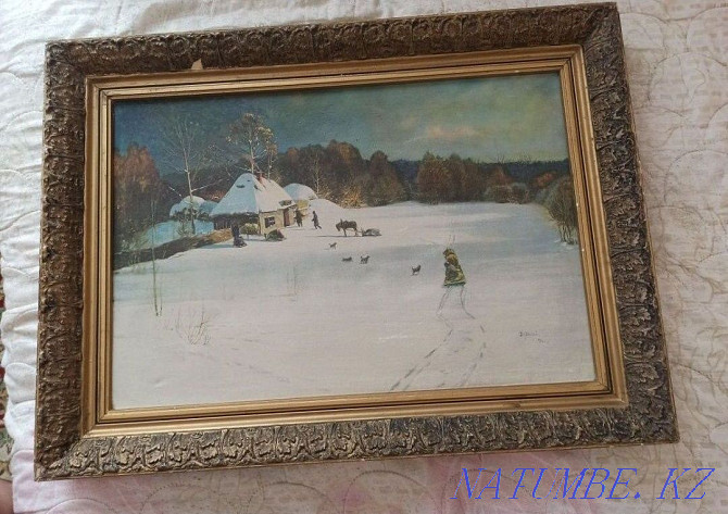 Картина Н.Дубровского "Зимний вечер". Тараз - изображение 1