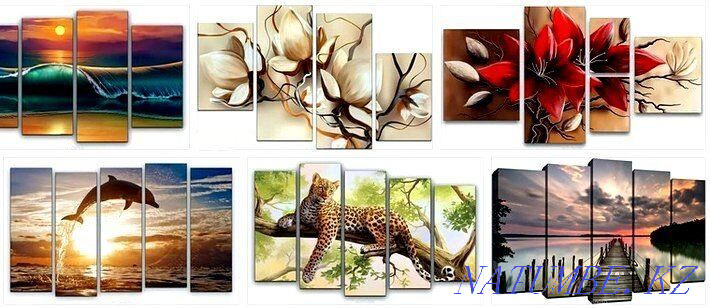 модульные картины, Мудульная картина, Холст, Постер, Картина Шымкент - изображение 5