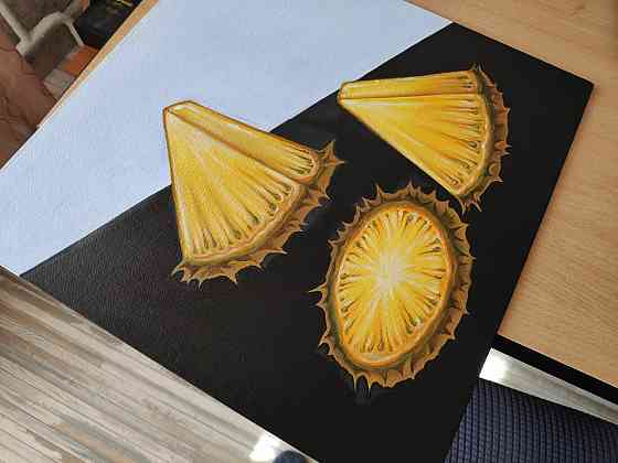 Продам авторскую картину "Сочные ананасы" Акбулак