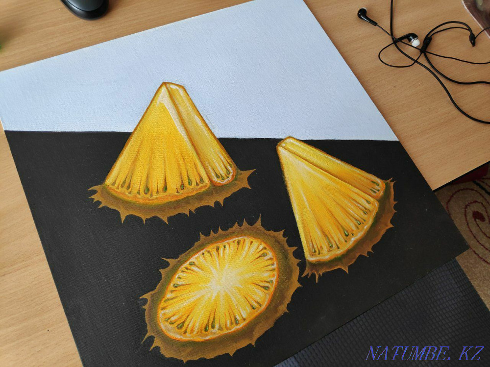 I will sell the author's painting "Juicy pineapples" Акбулак - photo 3