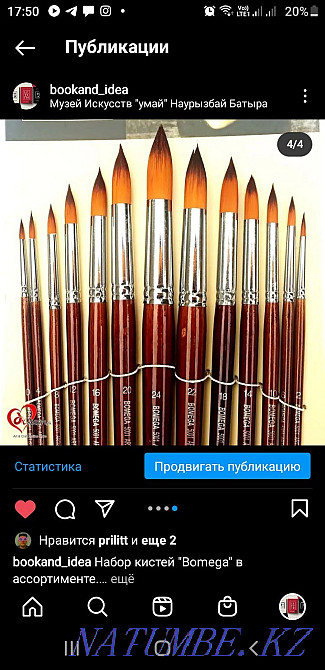 Кисти для рисования Bomega в ассортименте Алматы - изображение 4