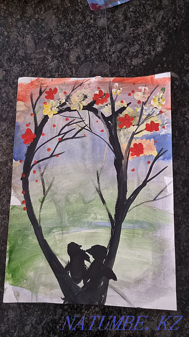 Paintings northern lights, eiffel tower. Каргалы - photo 4