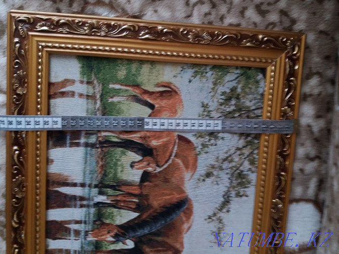 Framed painting "Horses at the watering hole" Astana - photo 7