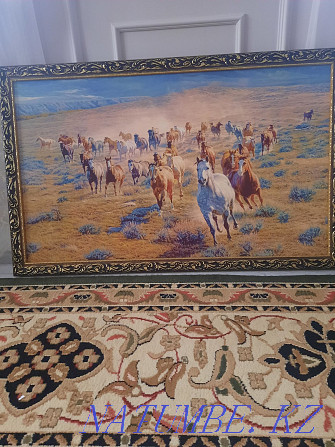 Картины маслом Жайлау, табун лошадей Шымкент - изображение 7