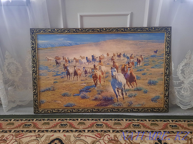 Картины маслом Жайлау, табун лошадей Шымкент - изображение 6