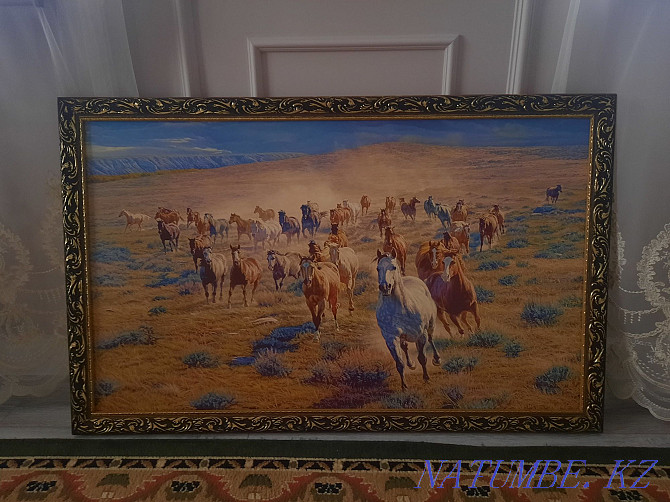 Картины маслом Жайлау, табун лошадей Шымкент - изображение 5