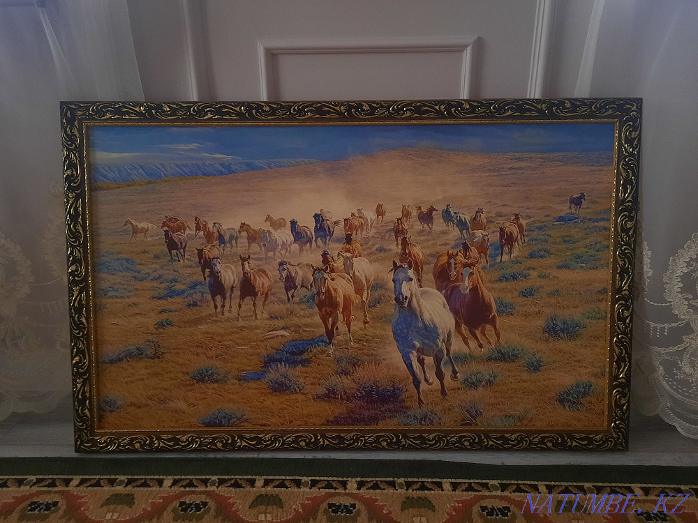 Oil paintings Zhailau, a herd of horses Shymkent - photo 5