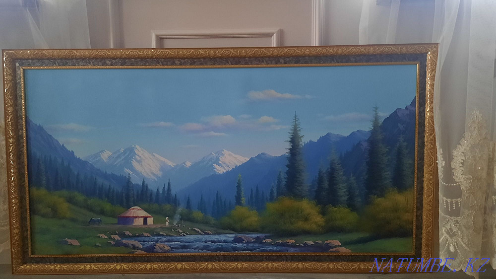 Oil paintings Zhailau, a herd of horses Shymkent - photo 1