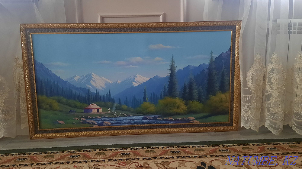 Oil paintings Zhailau, a herd of horses Shymkent - photo 3