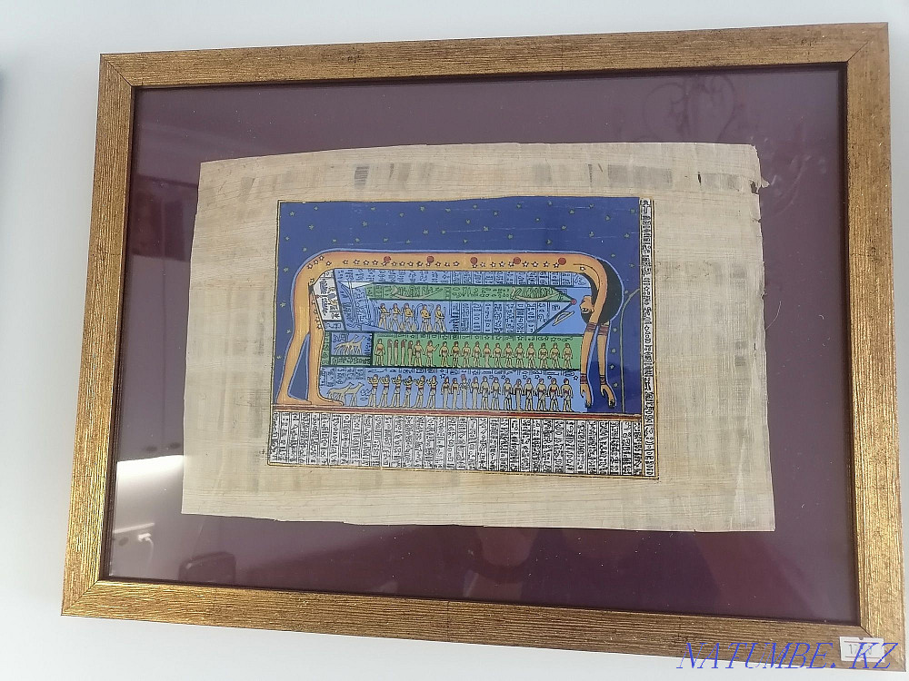 Framed Egyptian papyrus paintings Бесагаш - photo 8