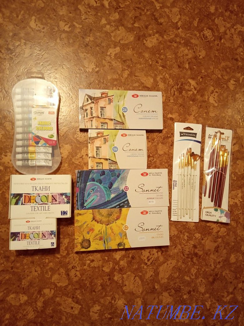 Продаю новые акриловые краски и маркеры по ткани Декола, Луч, Россия Алматы - изображение 3
