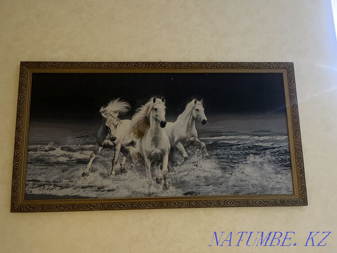 картина 3 лошади Алматы - изображение 1