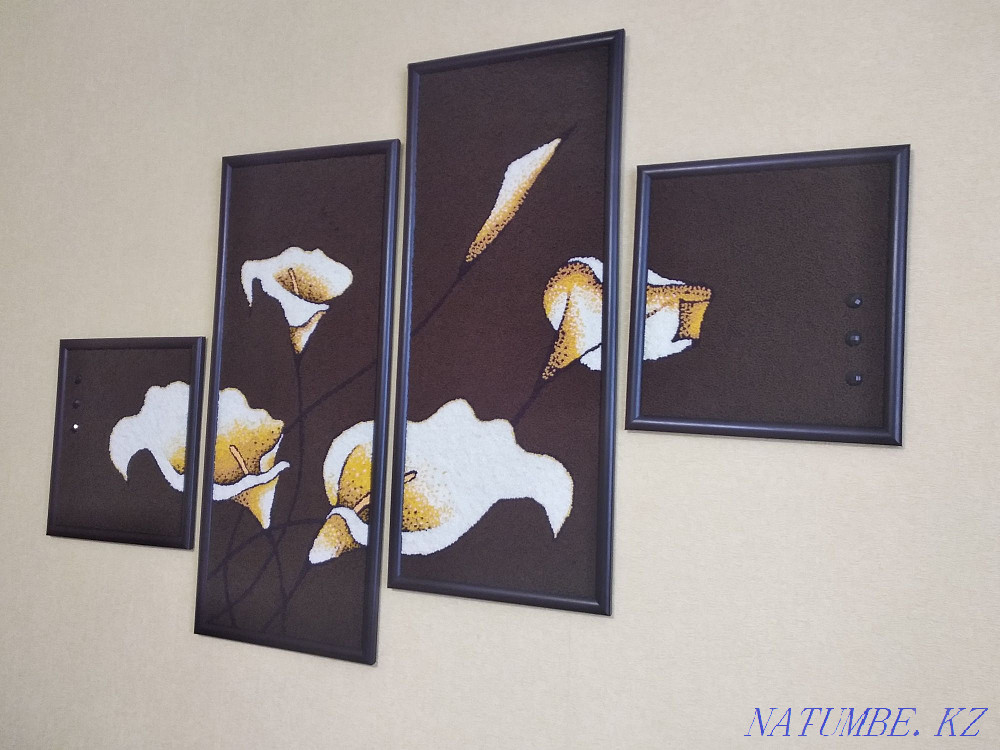 The picture is 4-modular. Handmade. Needle carpet weaving Shchuchinsk - photo 3