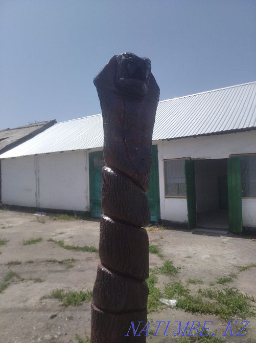 Cobra sculpture made of natural wood for sale Каргалы - photo 1