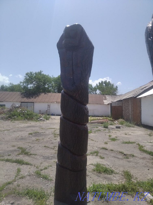 Cobra sculpture made of natural wood for sale Каргалы - photo 2