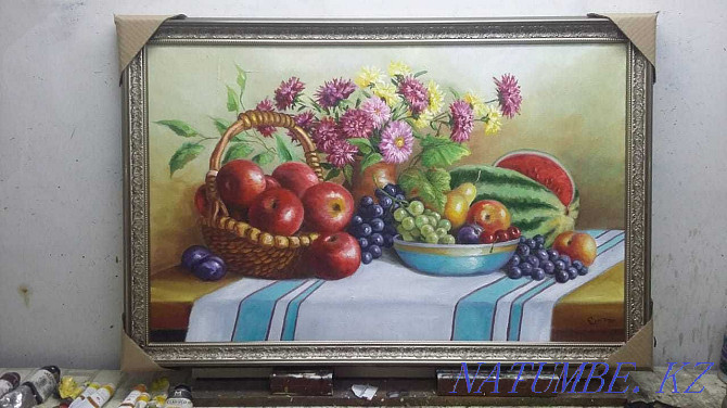 Oil painting on canvas. Painting. Almaty - photo 1