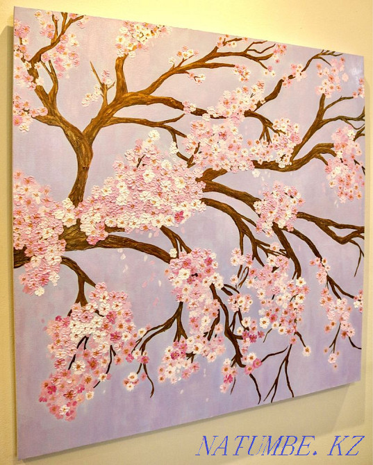 Картина ручной работы, 100х100 см. Алматы - изображение 5