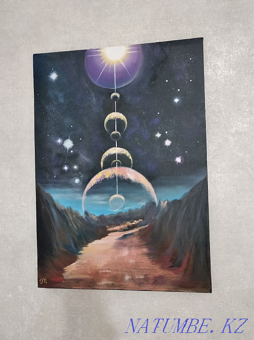 Painting, oil on canvas, 50*70 cm Astana - photo 1