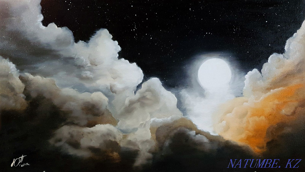 Oil painting "Merge". Oil, canvas on stretcher, 30*50cm Каргалы - photo 1