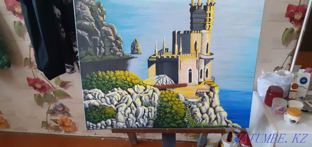 Продам новую картину - Ласточкино гнездо . Ялта Крым . Муткенова - изображение 5