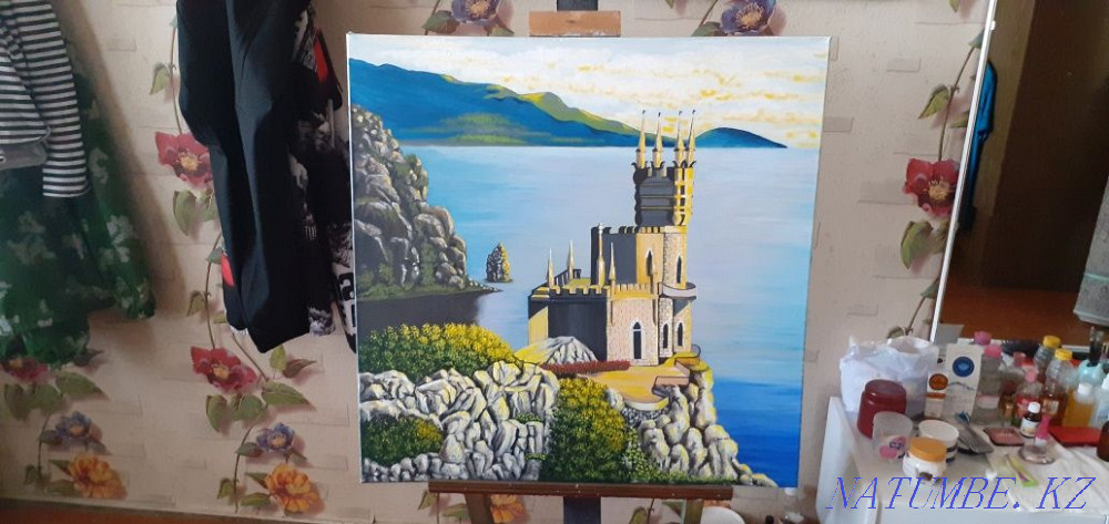 Продам новую картину - Ласточкино гнездо . Ялта Крым . Муткенова - изображение 6