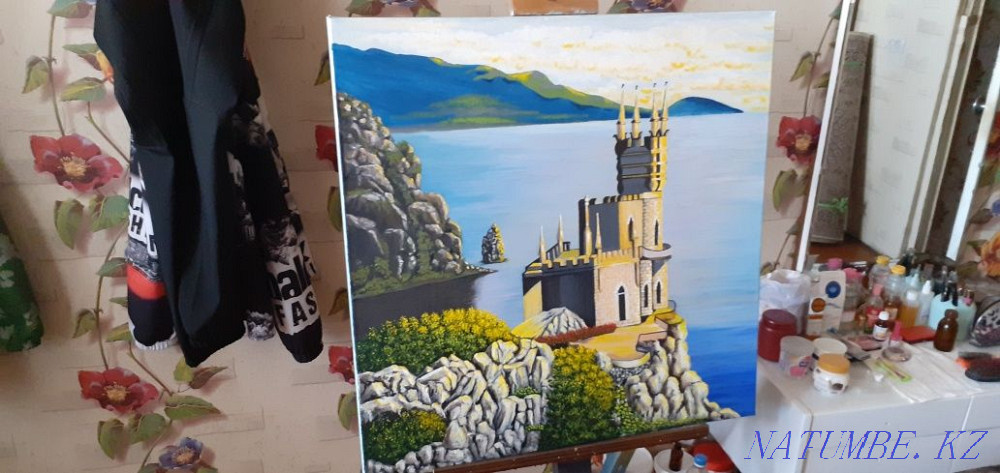 Продам новую картину - Ласточкино гнездо . Ялта Крым . Муткенова - изображение 3