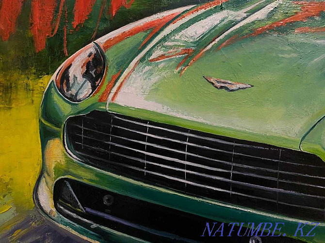 ?? Oil painting. Aston Martin. TORG?? Shymkent - photo 3