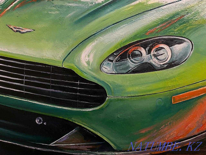 ?? Oil painting. Aston Martin. TORG?? Shymkent - photo 4