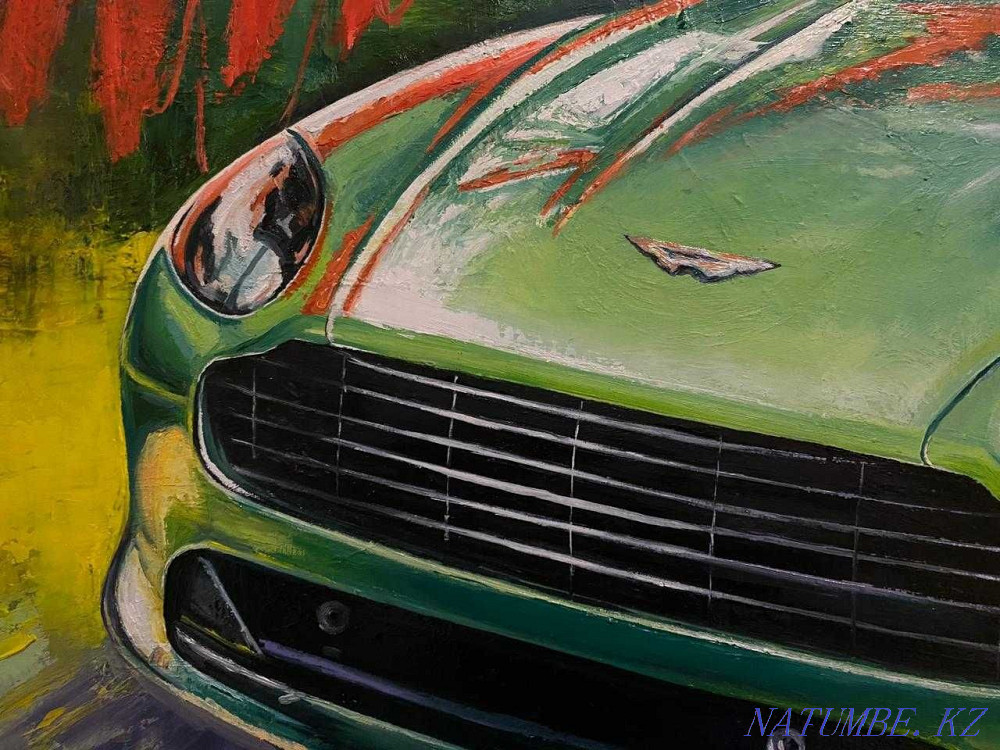 ?? Oil painting. Aston Martin. TORG?? Shymkent - photo 3