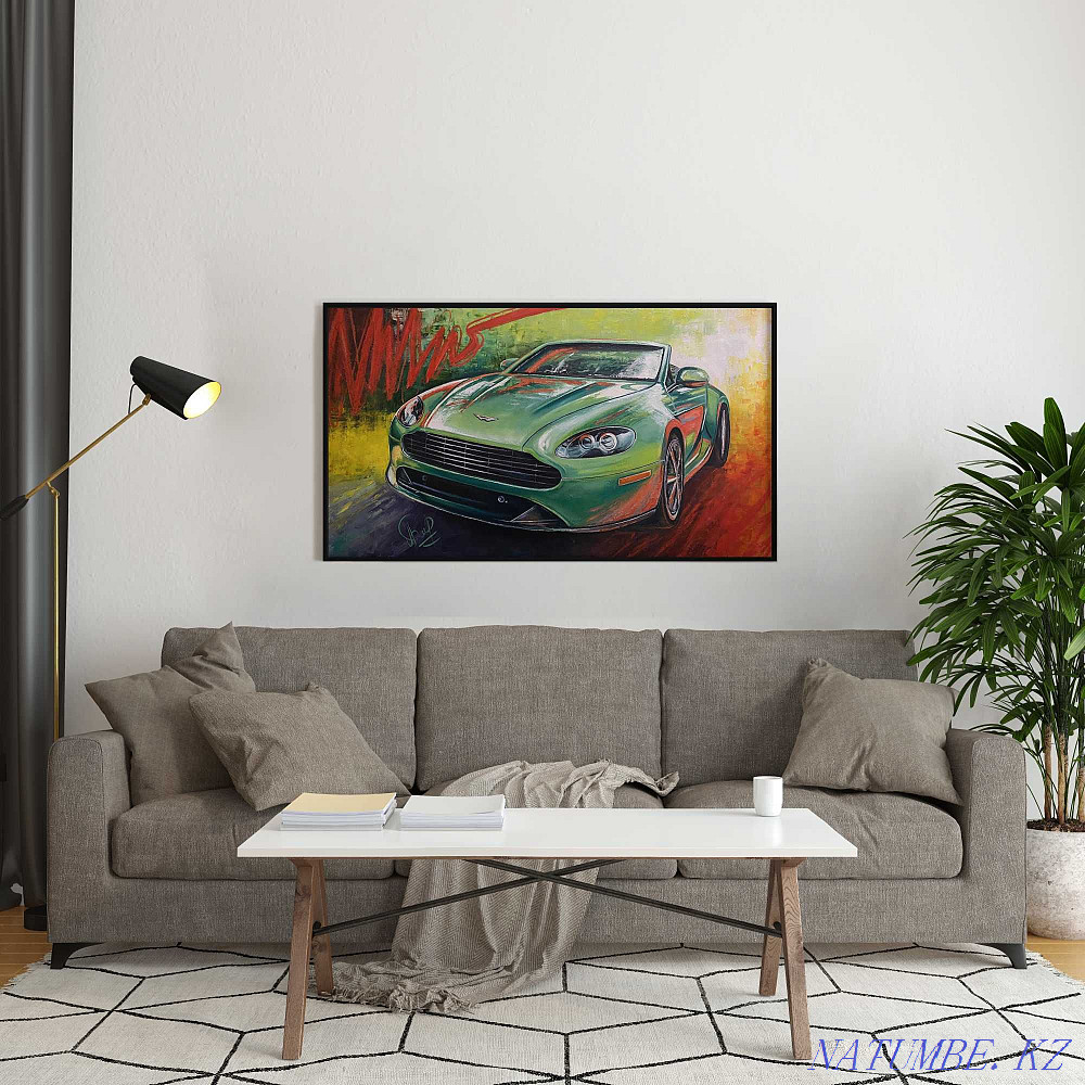?? Oil painting. Aston Martin. TORG?? Shymkent - photo 8