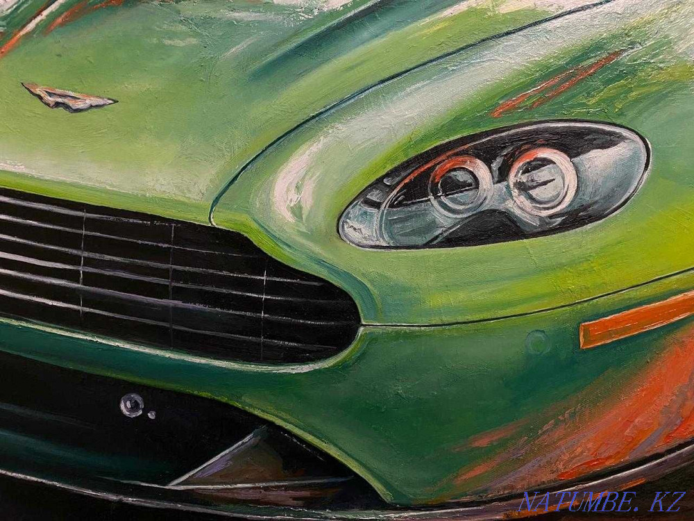 ?? Oil painting. Aston Martin. TORG?? Shymkent - photo 4