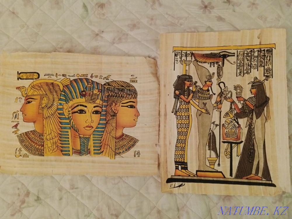 Paintings on papyrus from Egypt Shahtinsk - photo 1