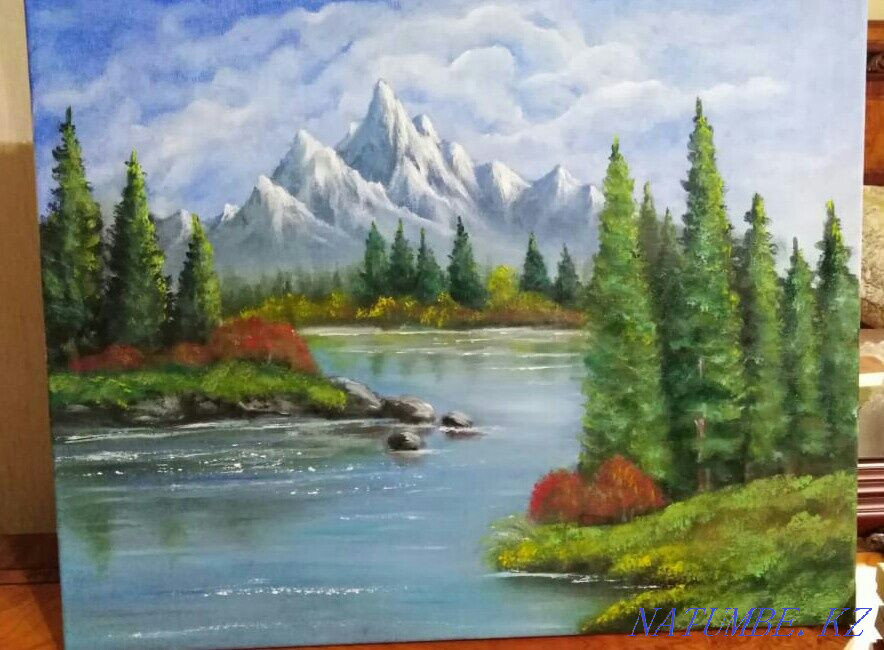 Горный пейзаж. Картина маслом Алматы - изображение 1