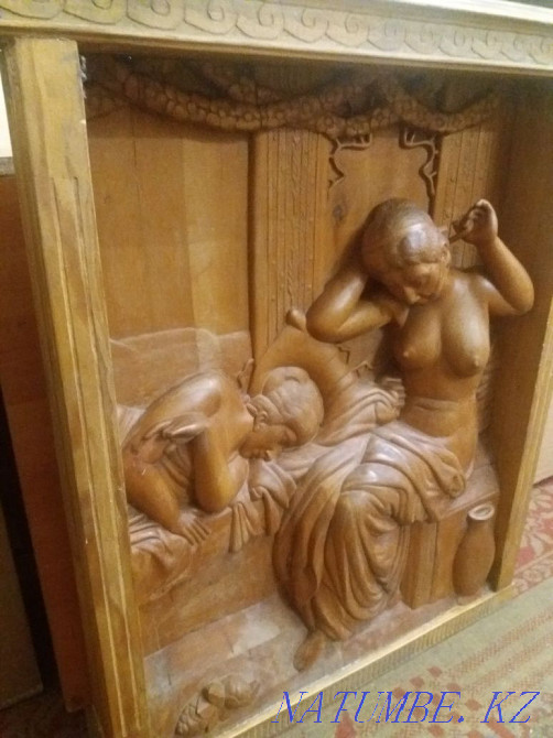 Selling painting handmade pure wood cool painting very cla Almaty - photo 1