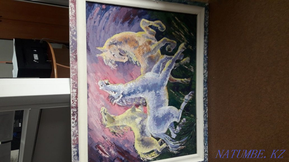 Selling a painting. Tempera canvas. Size 1.15*0.9 m. Pavlodar - photo 1
