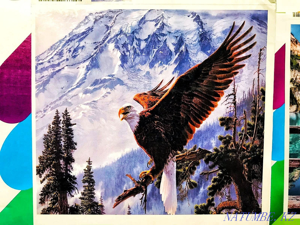 Алмазная мозаика, мозайка. Полная выкладка на подрамнике.Новые. Шымкент - изображение 2