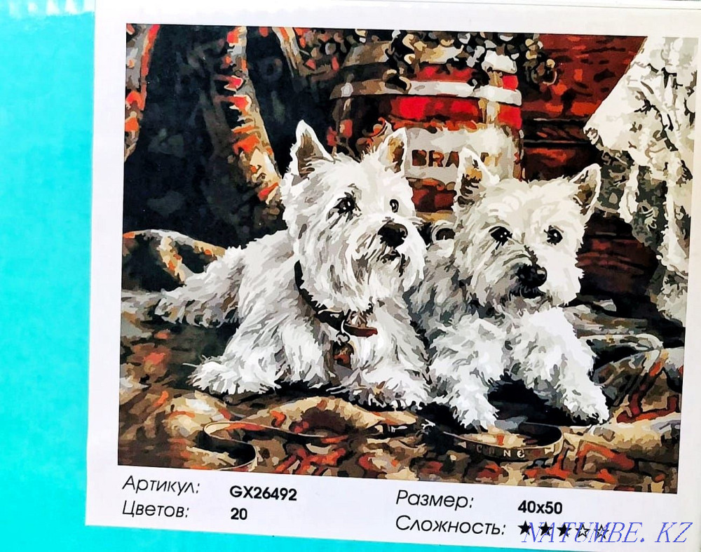 Painting by numbers, drawing, diamond mosaic. Shymkent - photo 5