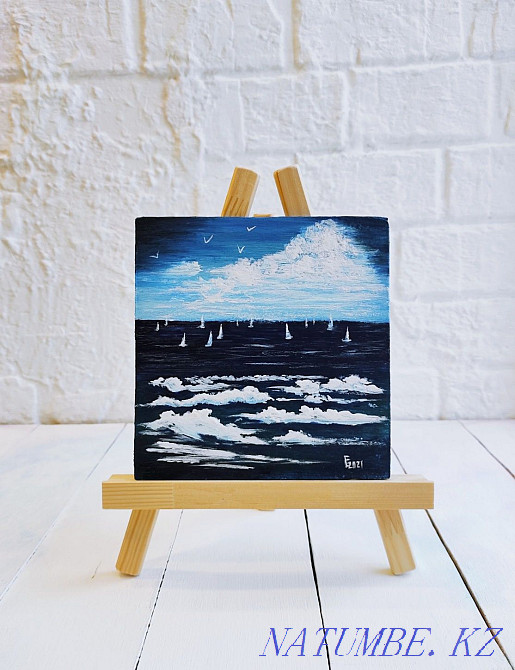 Пейзаж. Цветы. Картины Ручной работы. Живопись Акрилом Алматы - изображение 2