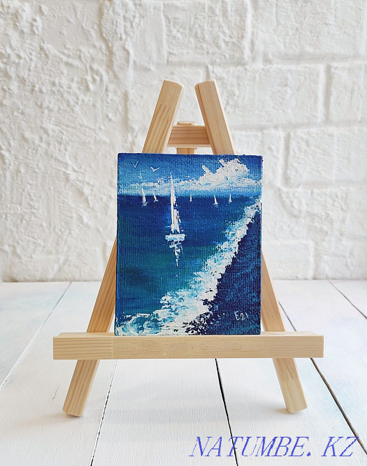 Пейзаж. Цветы. Картины Ручной работы. Живопись Акрилом Алматы - изображение 4