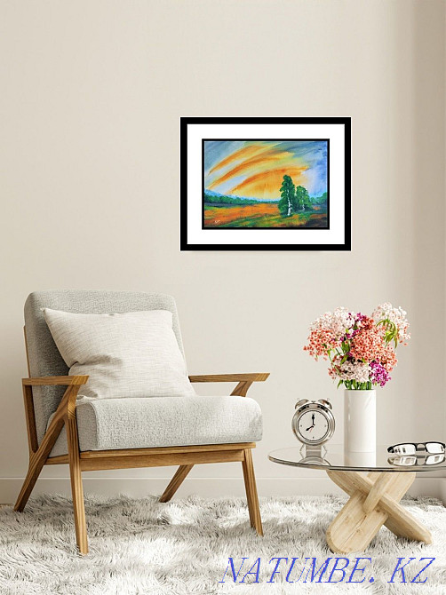 Пейзаж. Цветы. Картины Ручной работы. Живопись Акрилом Алматы - изображение 7