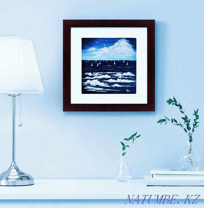 Пейзаж. Цветы. Картины Ручной работы. Живопись Акрилом Алматы - изображение 1