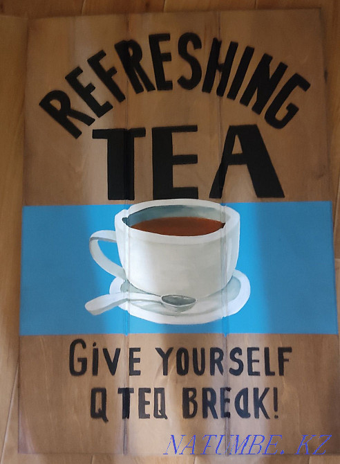 Кескіндеме.Қатты негізде сурет салу.Фастфуд кескіндеме.  Қарағанды - изображение 3