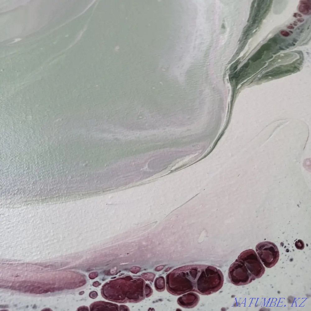 Painting Fluid art, liquid acrylic, abstraction, canvas 50-60cm Almaty - photo 4