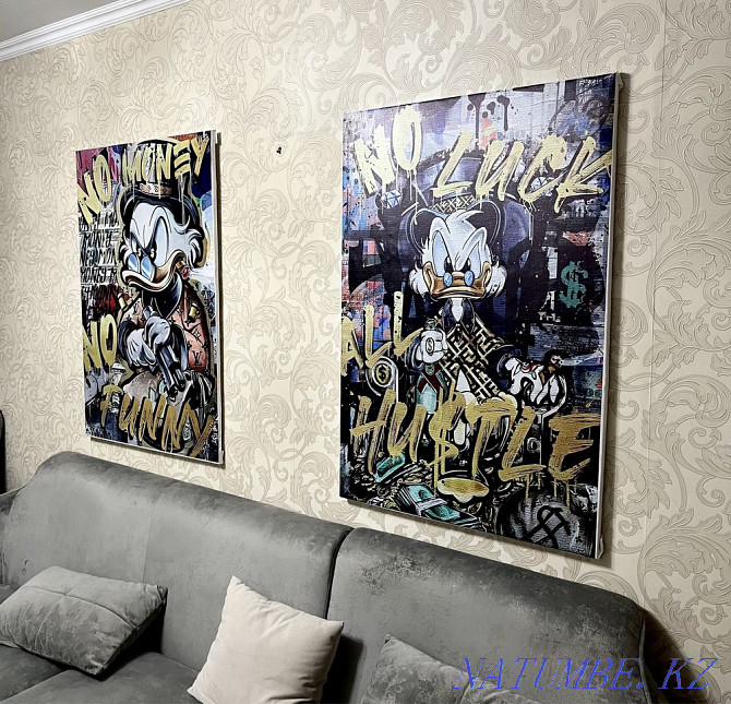 Modular Canvas Paintings Scrooge McDuck in Monopoly Style, Success Almaty - photo 2