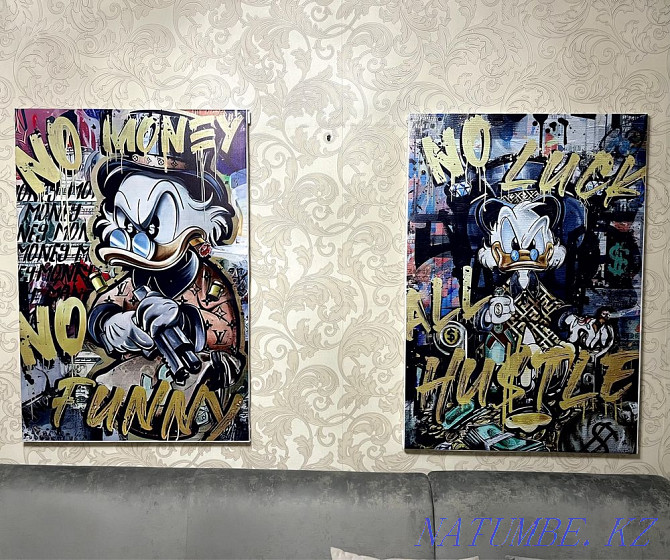 Modular Canvas Paintings Scrooge McDuck in Monopoly Style, Success Almaty - photo 1